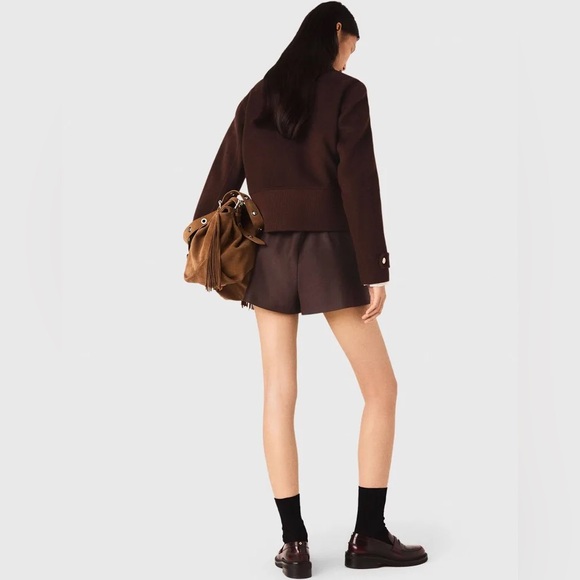 Maje Short cropped coat - Picture 3 of 11